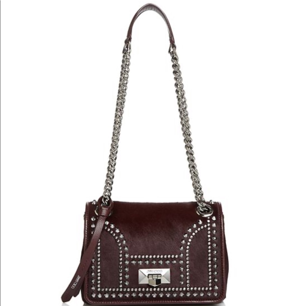 SOLD! AUTH NWT Jimmy Choo Studded Calf-skin bag